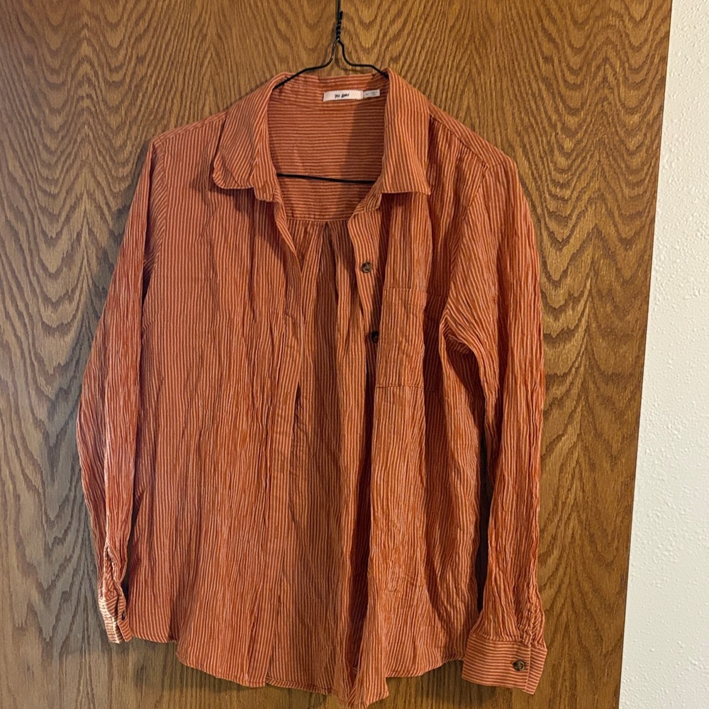 Mi Ami Rust Striped Shirt